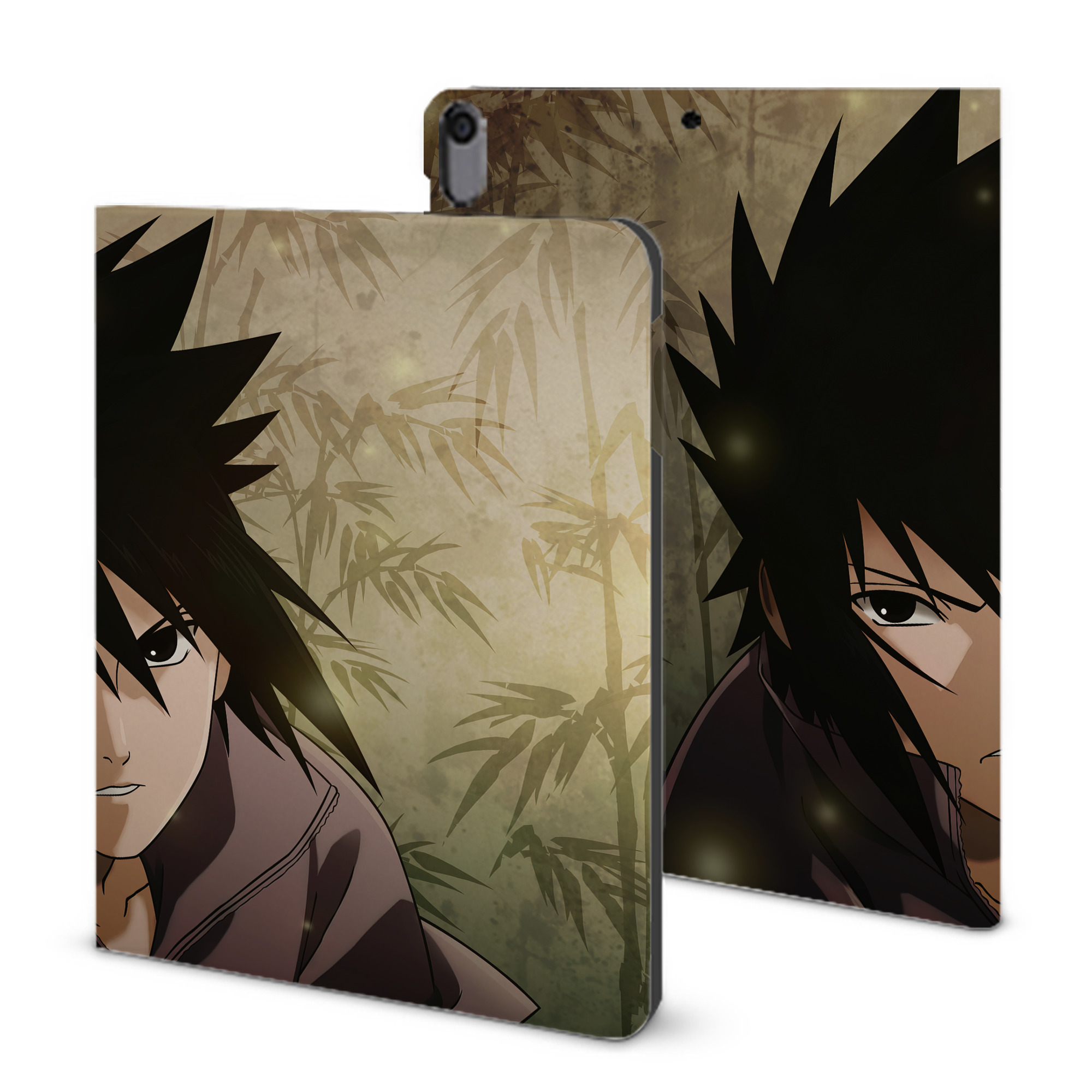 （画像用） NARUTO -ナルト- NARUTO -ナルト- 疾風伝 IPad ケース ブック型 PUレザー TPU 耐衝撃 軽量 薄型 ペン収納なし 全面保護 IPad 各モデル対応